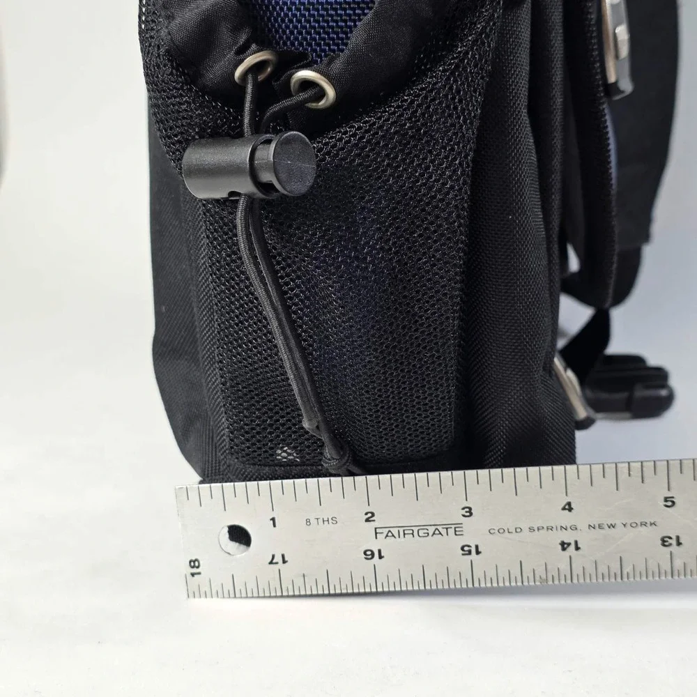 Vintage IBM Briefcase Laptop PC Shoulder Messenger Black Blue Employee Bag Rare